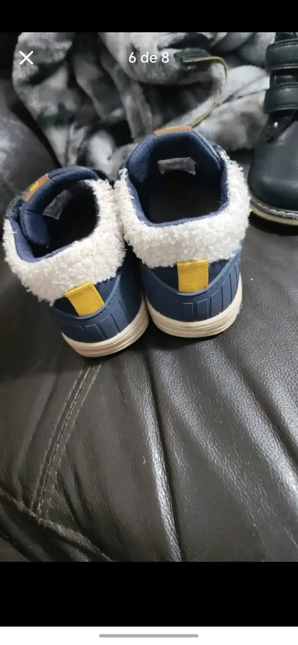 Zapatillas de Niño Azul con Diseño de Oso talla 24 - 2