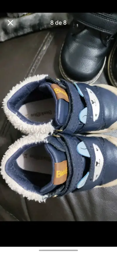 Zapatillas de Niño Azul con Diseño de Oso talla 24 - miniatura 4