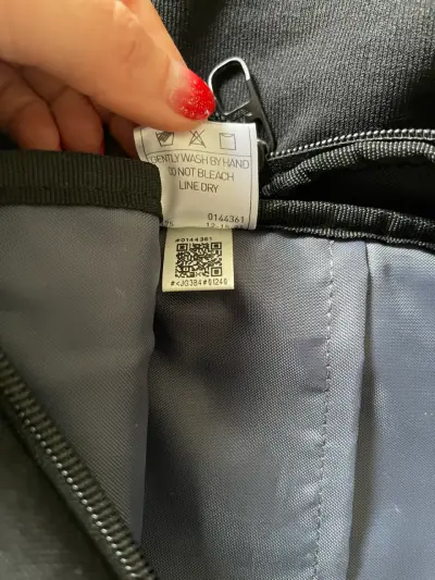 Mini Mochila negra Adidas original - miniatura 4