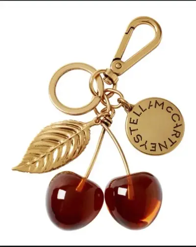 Llavero de cerezas Stella McCartney dorado - miniatura 2