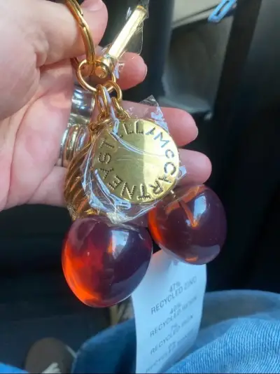 Llavero de cerezas Stella McCartney dorado - miniatura 3