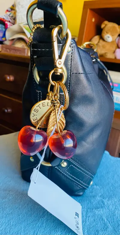 Llavero de cerezas Stella McCartney dorado - miniatura 4