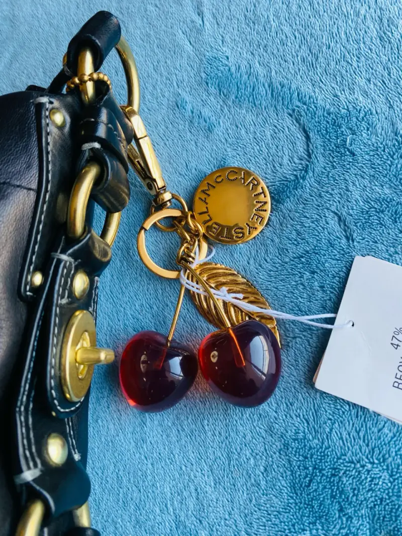 Llavero de cerezas Stella McCartney dorado - 5