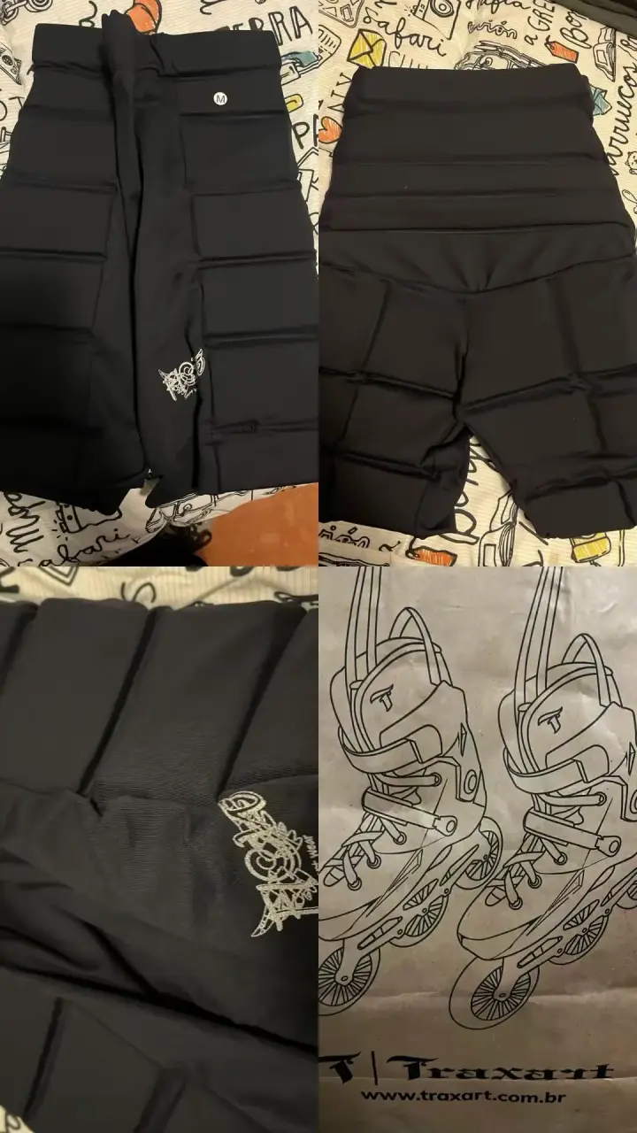 Potera de protección acolchados negros para depor - 4