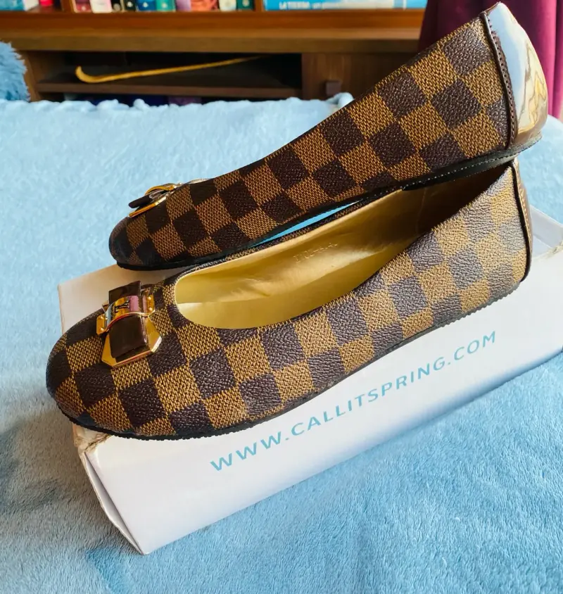 Bailarinas exclusivas con diseño a cuadros - 5