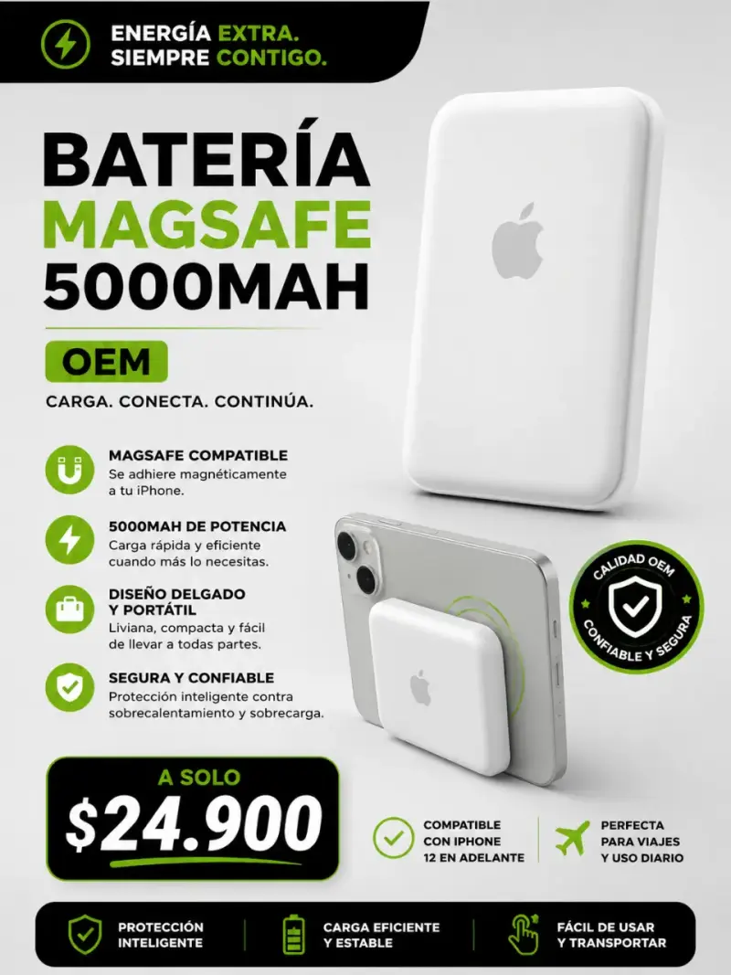 Batería MagSafe para iPhone 5000mAh - 3