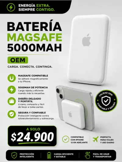 Batería MagSafe para iPhone 5000mAh - miniatura 3