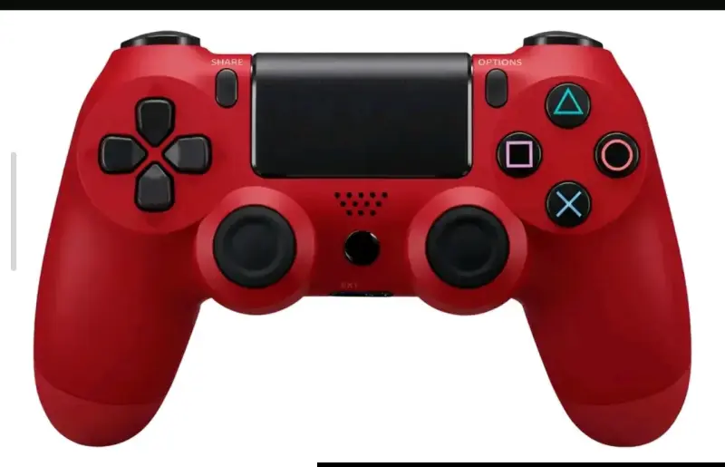 Control inalámbrico rojo para PlayStation 4 - 2