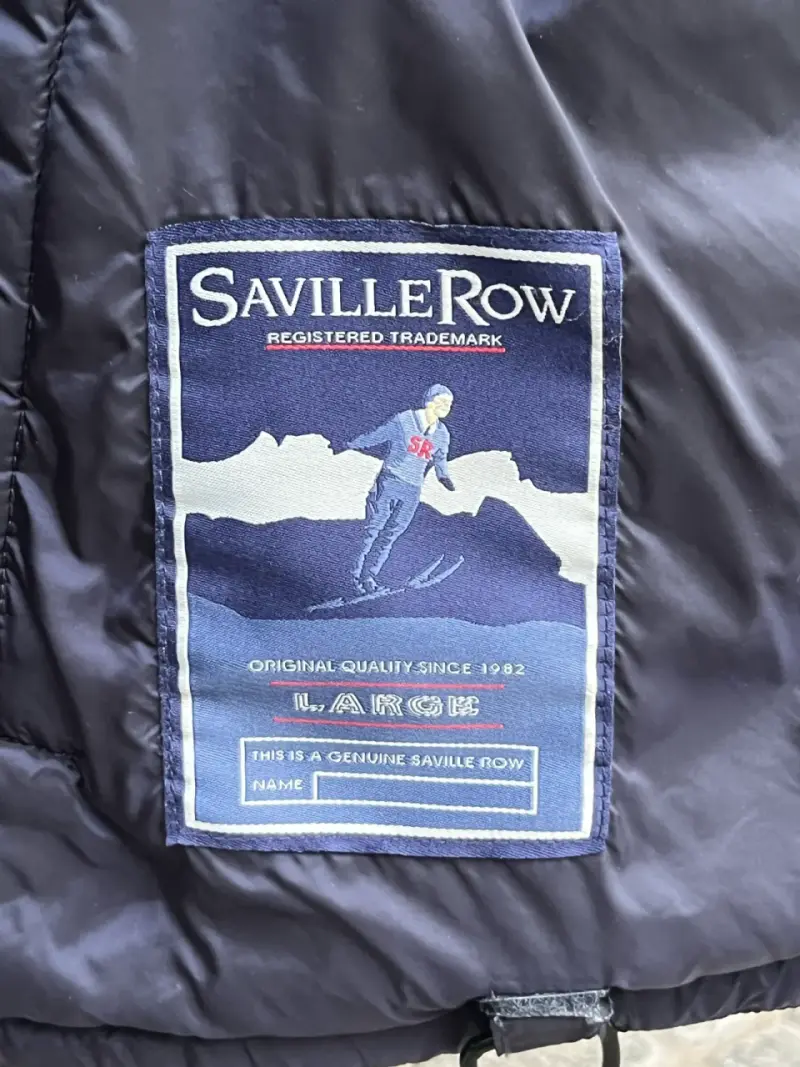 Parca acolchado azul marino Saville Row - 3