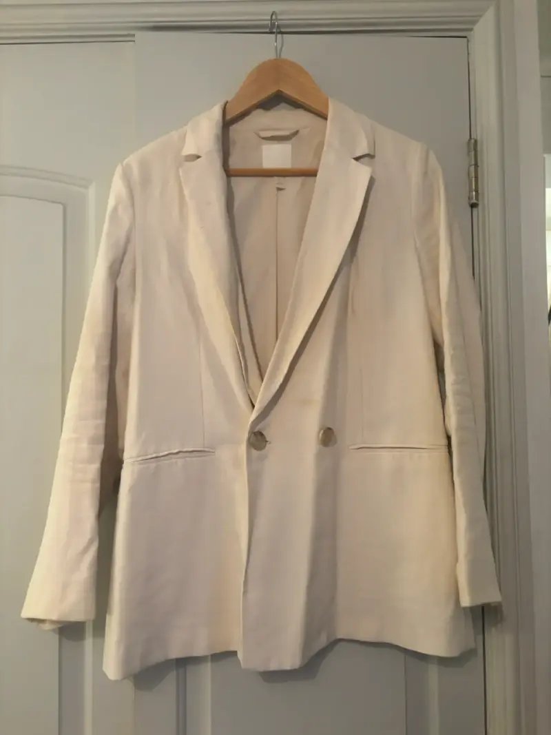 Blazer crema elegante HYM talla 38 - 2