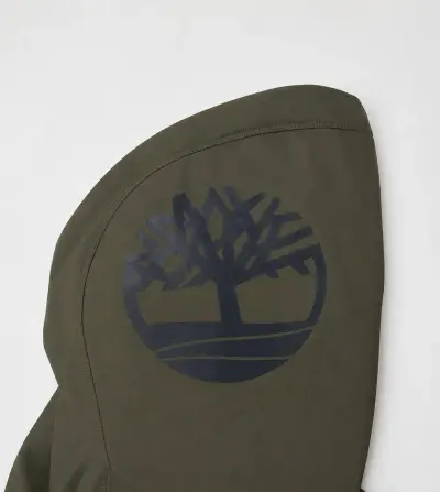 Chaqueta impermeable verde Timberland para hombre - miniatura 3