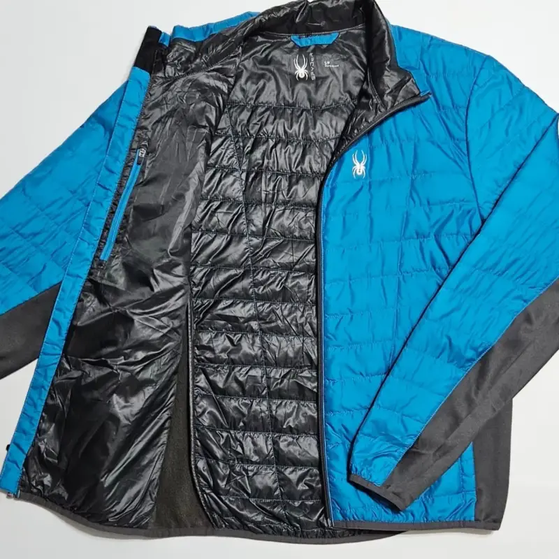 Chaqueta acolchada azul para hombre marca Spyder - 3
