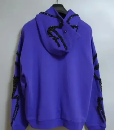 Polerón morado con detalles de perlas negras - miniatura 2