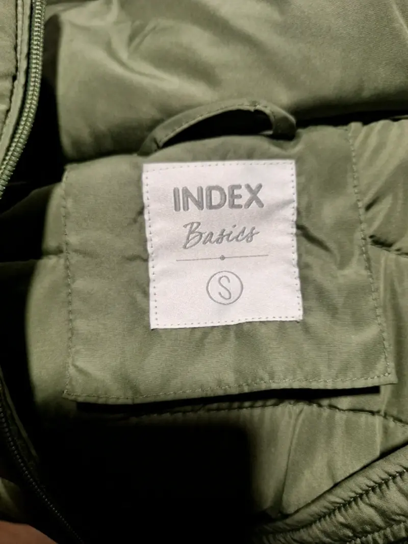 Chaqueta Acolchada INDEX Verde Olivo con Gorro - 3