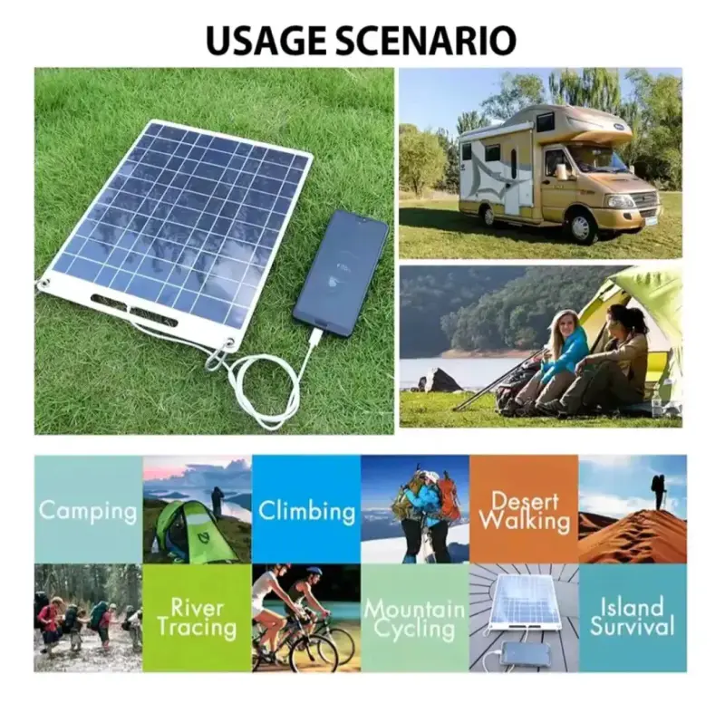 Panel solar portátil monocristalino 100W - 2