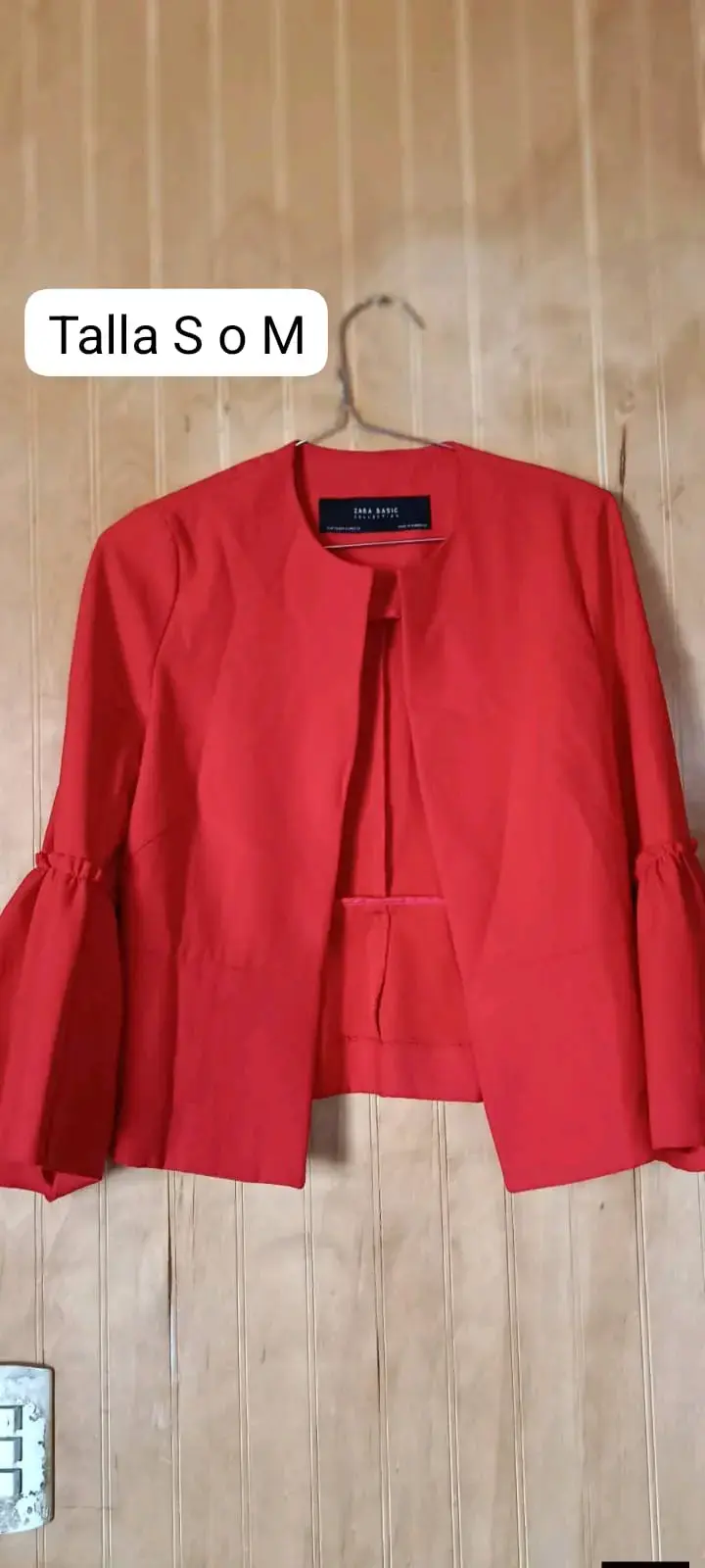 Vestido rojo con botones talla S - 2