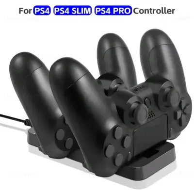 Cargador Dual para Control PS4, PS4 Slim y PS4 Pro - miniatura 1