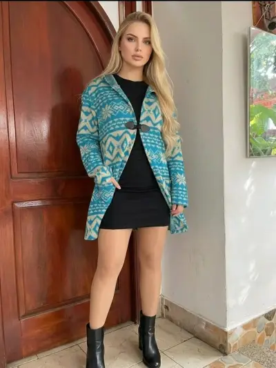 Sweaters de punto tejido con diseño  para mujer - miniatura 4