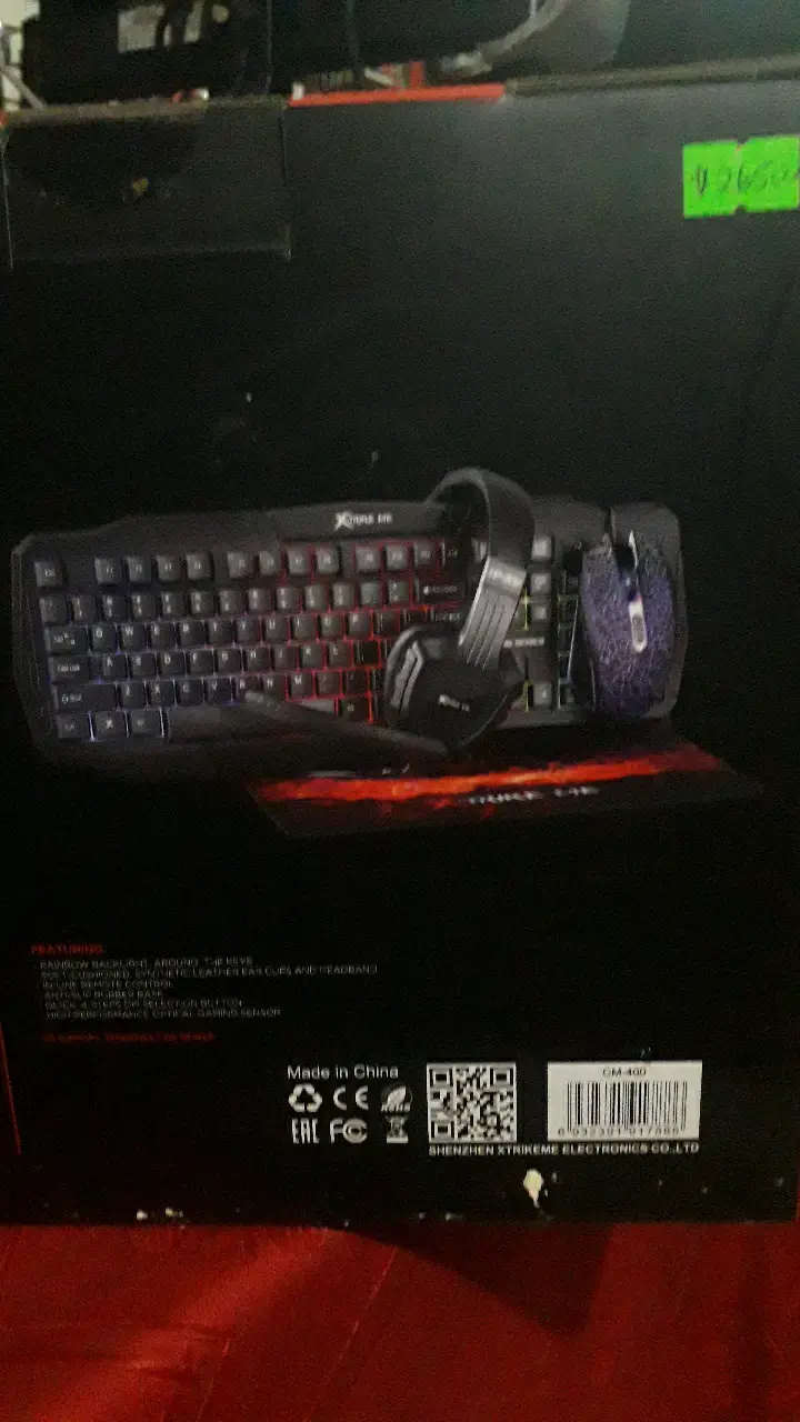 Kit de teclado, mouse y audífonos Xtrike Me