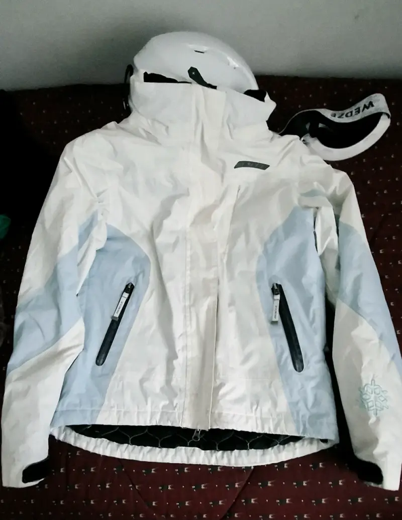 Chaqueta de esquí blanca y azul para mujer - 2