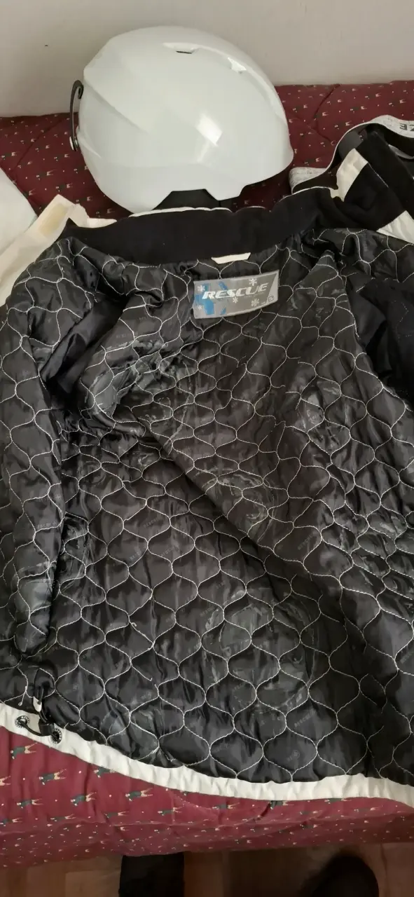 Chaqueta de esquí blanca y azul para mujer - 4