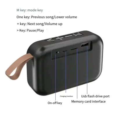 Parlante portátil Bluetooth mini - miniatura 2
