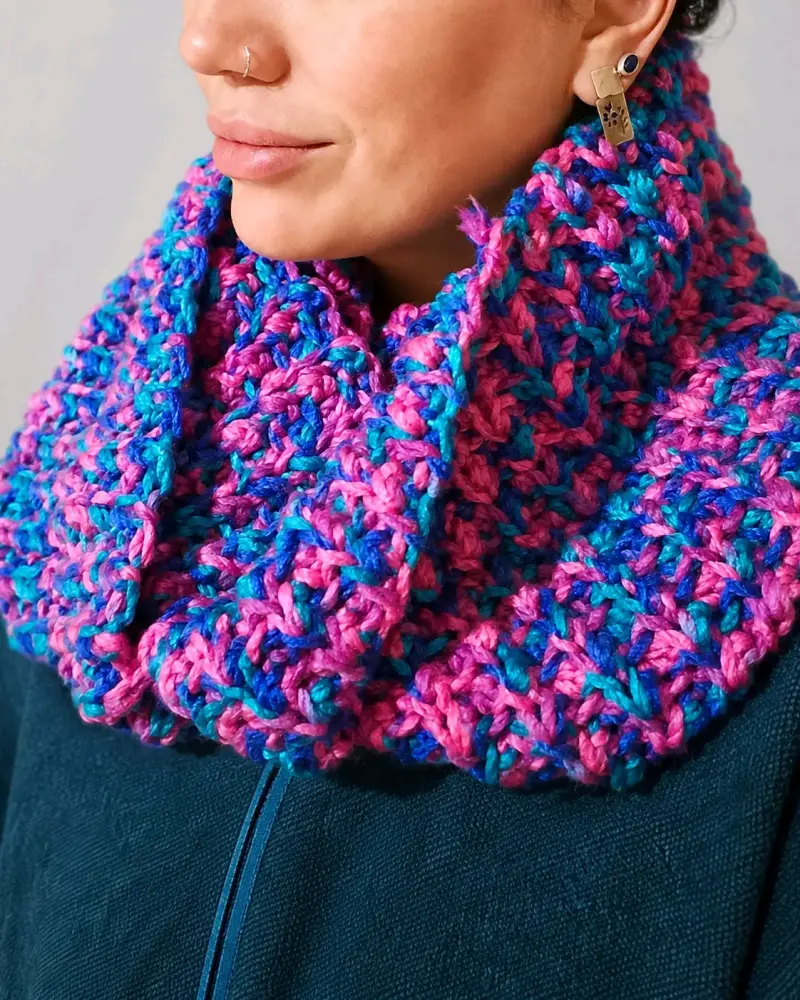 Cuello holgado de lana hipoalergénica tejida a cro - 6