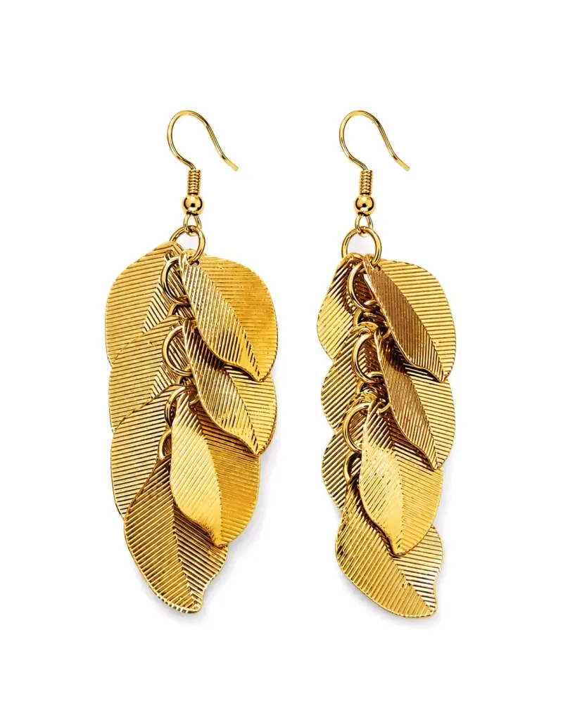 Set de aros colgantes metálicos en varios diseños - 2