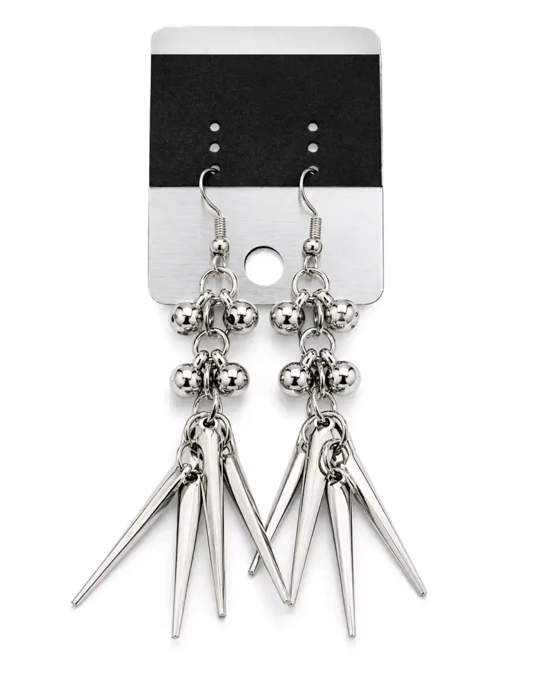 Set de aros colgantes metálicos en varios diseños - 4