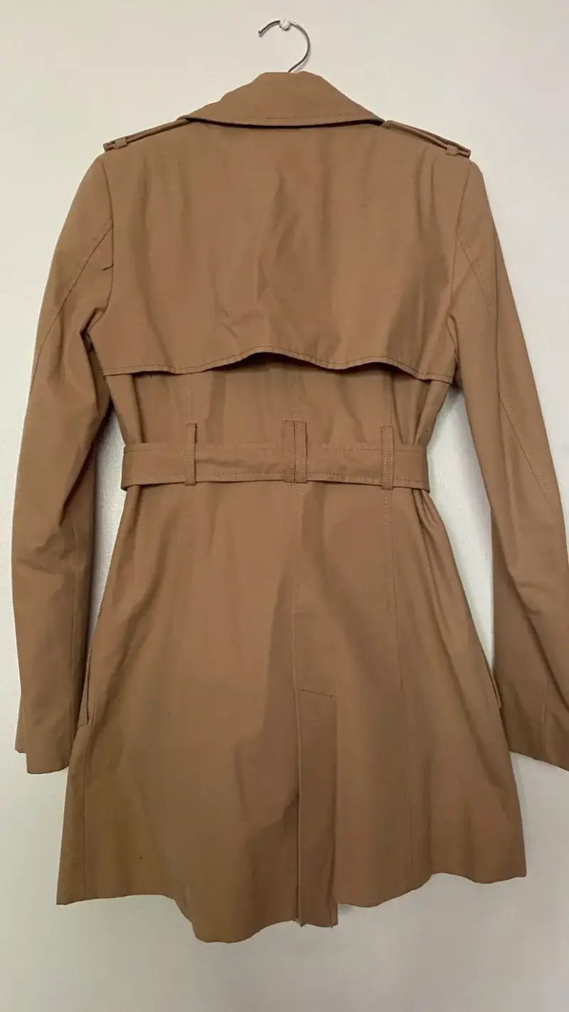 Abrigo trench coat beige para mujer - 3