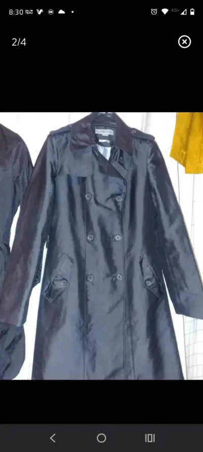 Abrigo negro largo Basement para mujer - miniatura 1