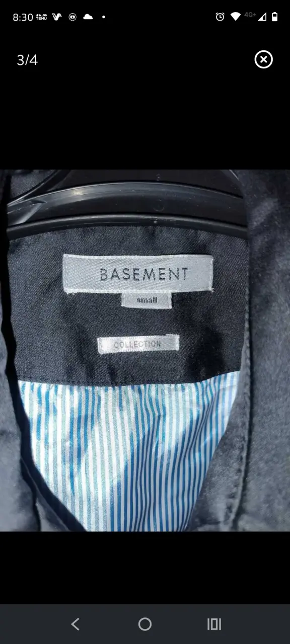 Abrigo negro largo Basement para mujer - 2