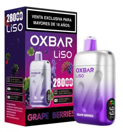 Vaporizador Desechable Oxbar Liso Grape Berries 2800 Puffs - miniatura 1