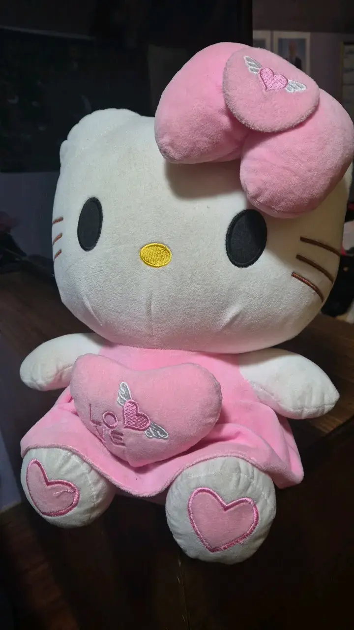 Peluche Hello Kitty grande con vestido rosa