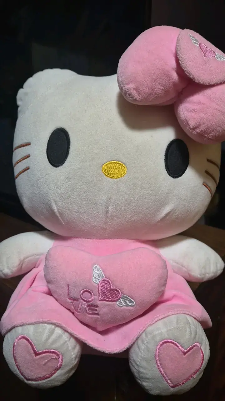 Peluche Hello Kitty grande con vestido rosa - 2