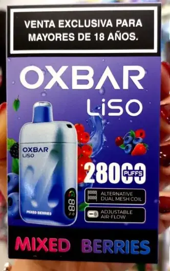Vapeador Oxbar Liso Mixed Berries 2800 Puffs - miniatura 1