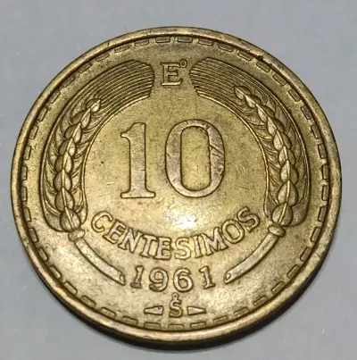 Moneda chilena de 10 centésimos 1961 - miniatura 1