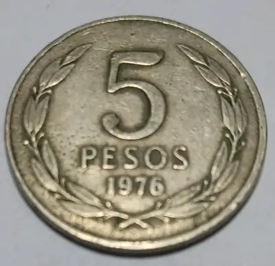 Moneda chilena de 5 pesos 1976 - miniatura 1