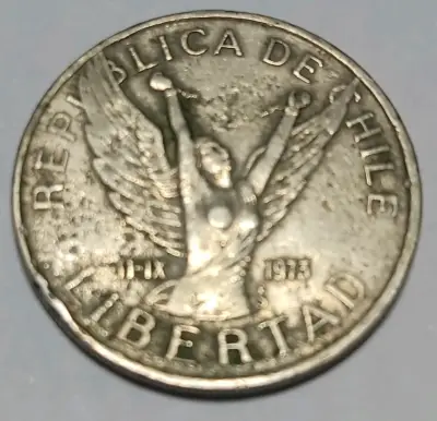 Moneda chilena de 5 pesos 1976 - miniatura 2
