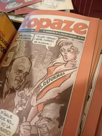 Revistas Topaze antiguas colección política chilena - miniatura 2