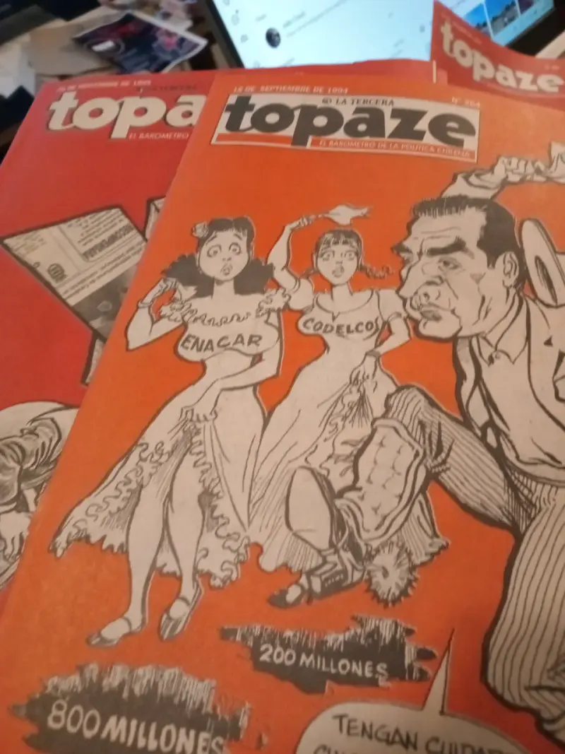 Revistas Topaze antiguas colección política chilena - 5