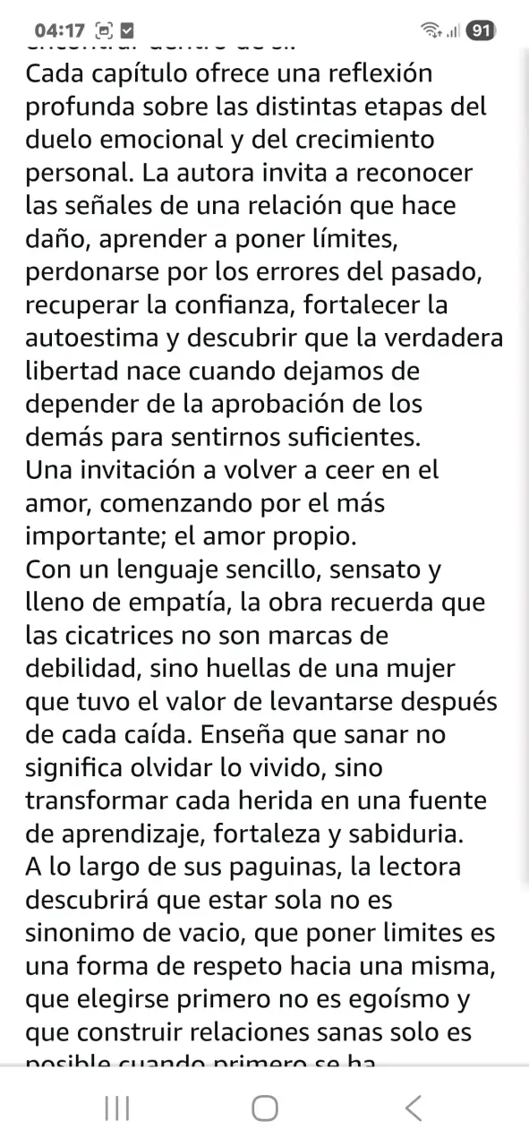 Libro 'Las Cicatrices del Amor También Florecen' en Español - 2