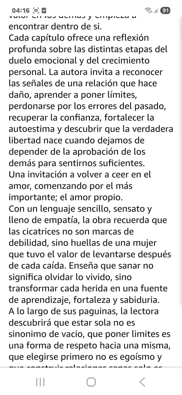 Libro 'Las Cicatrices del Amor También Florecen' en Español - 3