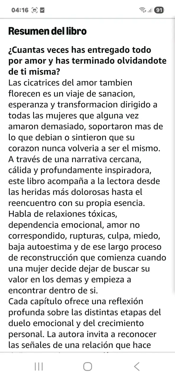Libro 'Las Cicatrices del Amor También Florecen' en Español - 4