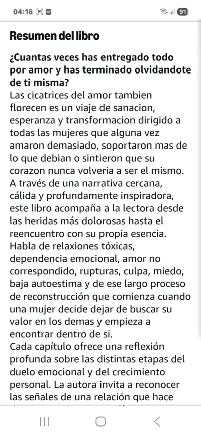 Libro 'Las Cicatrices del Amor También Florecen' en Español - miniatura 4