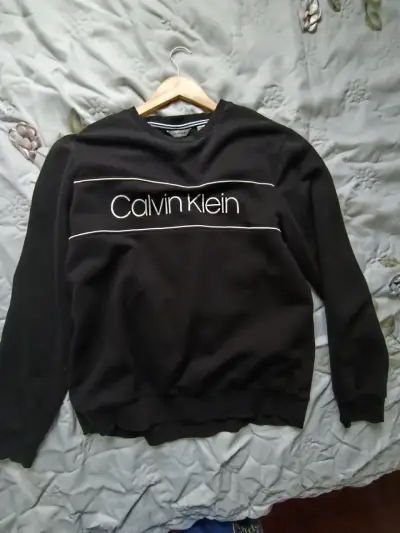 Polerón negro Calvin Klein para hombre - miniatura 1
