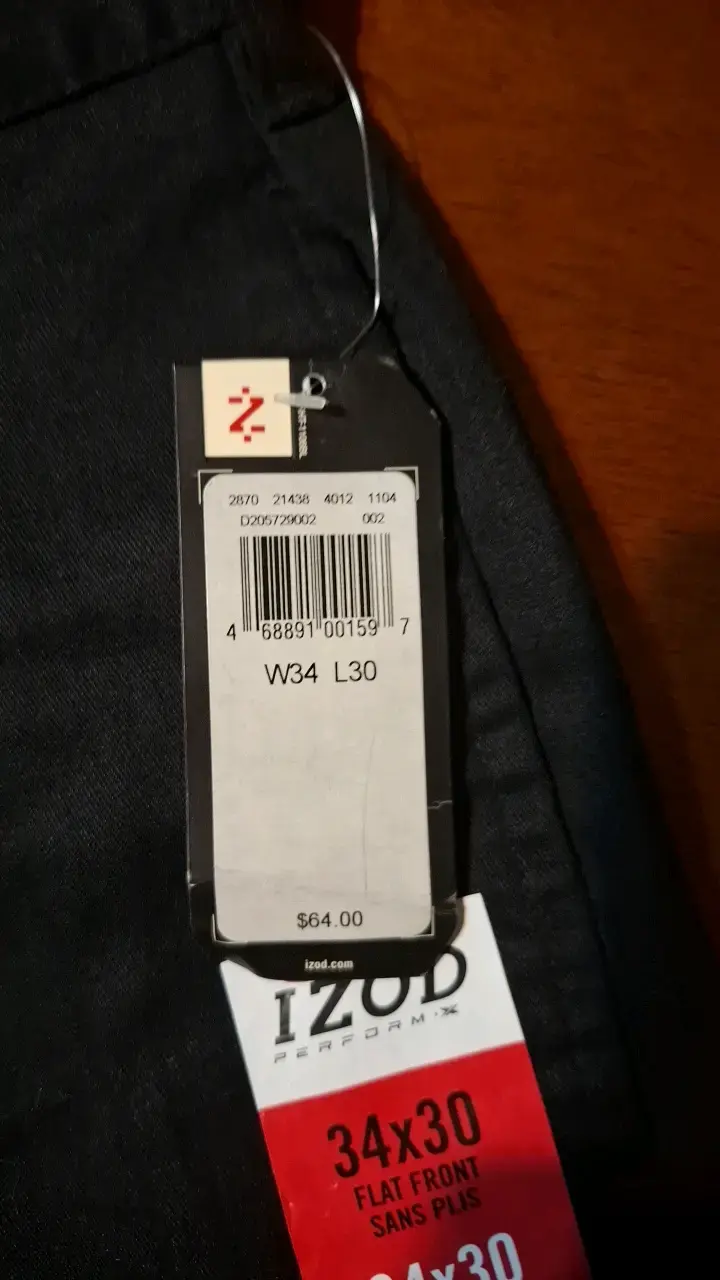 Pantalones de vestir negros IZOD talla 34 - 5