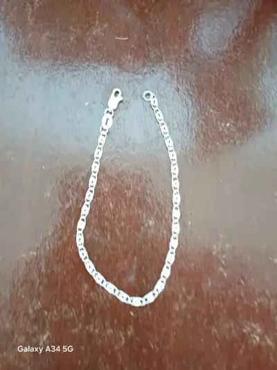 Pulsera de plata estilo cadena elegante - miniatura 1