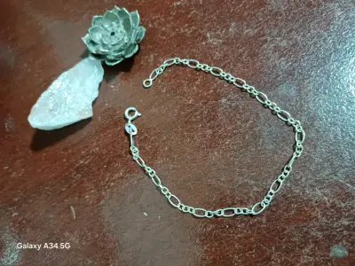 Pulsera de plata estilo cadena elegante - miniatura 6
