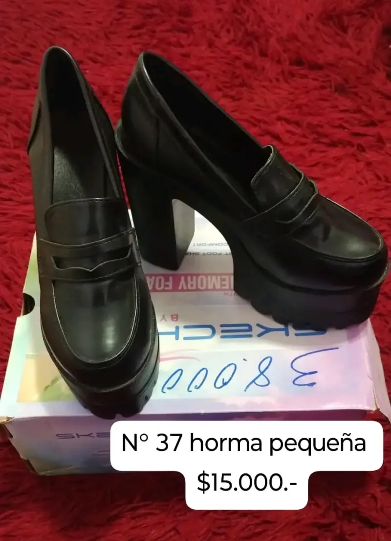Zapatos de Tacón Alto Negros Talla 37 - 2
